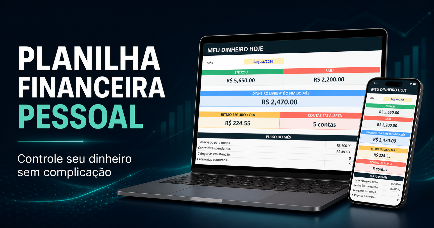 Capa de Planilha Financeira Pessoal